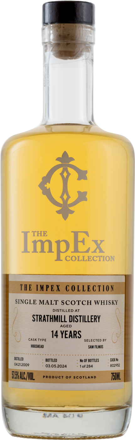 THE IMPEX COLLECTION SCOTCH SINGLE MALT STRAHMILL DISTILLERY 14YR 750ML