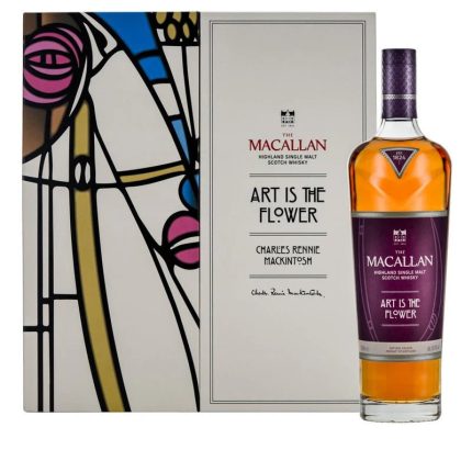 MACALLAN X CHARLES RENNIE MACKINTOSH SCOTCH SINGLE MALT LIMITED ART IS THE FLOWER EDITION 700ML