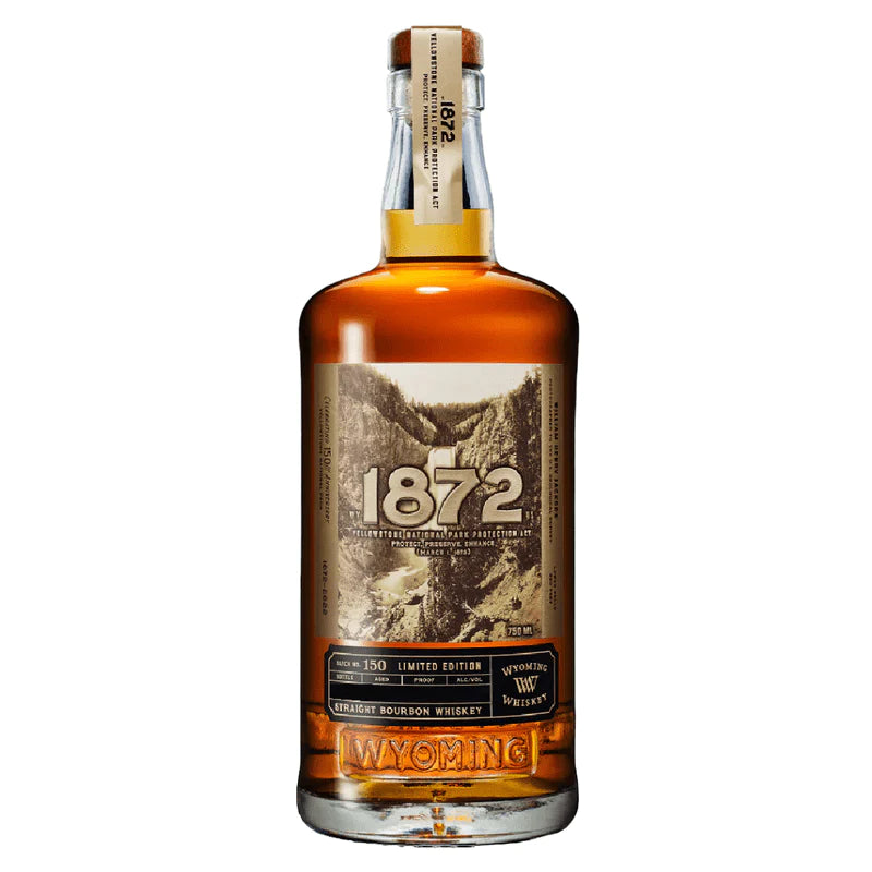 WYOMING BOURBON STRAIGHT LIMITED 1872 YELLOWSTONE NATIONAL PARK EDITION WYOMING 750ML - Image 1