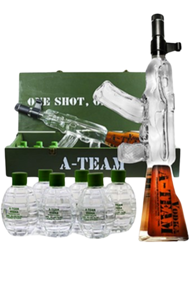 A TEAM SWAT VODKA GIFT BOX FRANCE 750ML