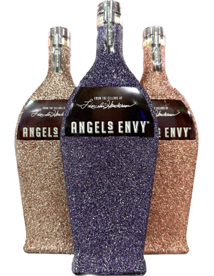ANGELS ENVY BOURBON PORT WINE BARRELS W/ GLITTER DESIGN 750ML