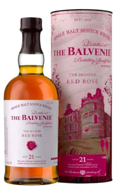 BALVENIE THE SECOND RED ROSE SCOTCH SINGLE MALT 21YR 750ML