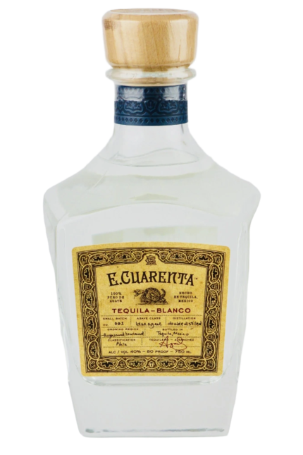 E CUARENTA TEQUILA BLANCO 750ML