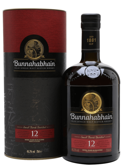BUNNAHABHAIN SCOTCH SINGLE MALT ISLAY 12YR 750ML