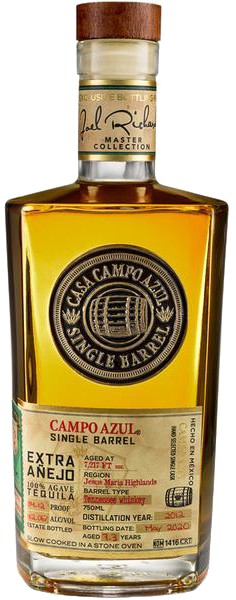 CAMPO AZUL TEQUILA EXTRA ANEJO SINGLE BARREL SINGLE CASK 2013 750ML