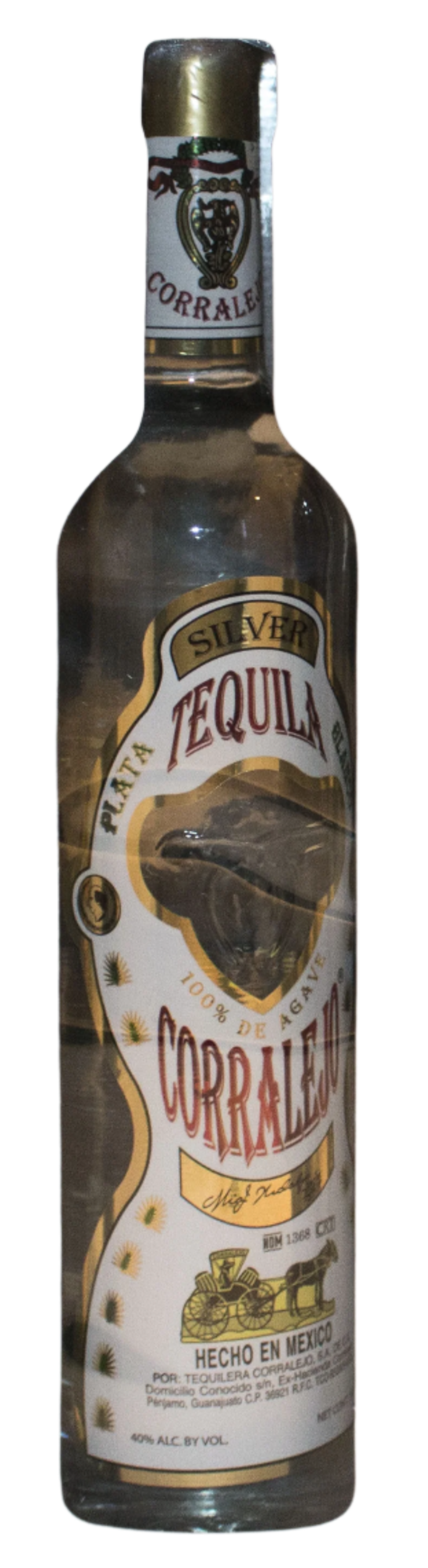 CORRALEJO TEQUILA BLANCO GFT PK W/ 2 GLASSES 750ML - Image 1