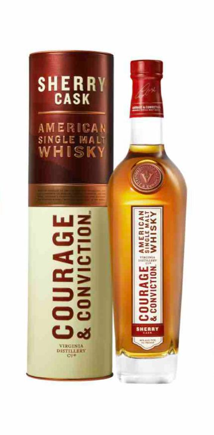 COURAGE & CONVICTION WHISKEY SINGLE MALT SHERRY CASK VIRGINIA 750ML