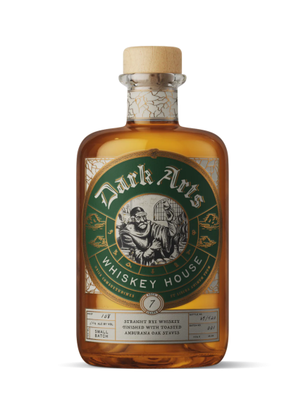 DARK ARTS WHISKEY RYE STRAIGHT CASK FINISHED IN MAPLE SYRUP TOASTED AMBURANA OAK KENTUCKY 7YR 750ML
