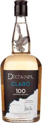 DICTADOR RUM CLARO COLUMBIA 100 MONTHS AGED 750ML
