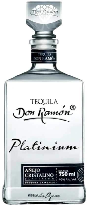 DON RAMON TEQUILA PLATINIUM ANEJO CRISTALINO 750ML