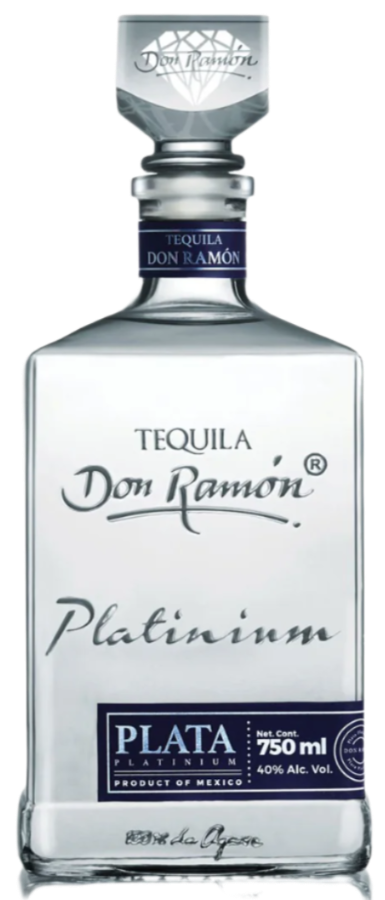 DON RAMON TEQUILA PLATINIUM PLATA CRISTALINO 750ML