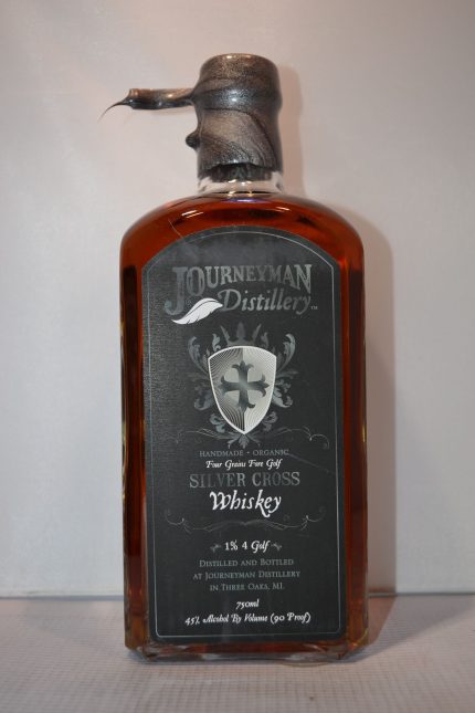 JOURNEYMAN WHISKEY SILVER CROSS FOUR GRAIN FOUR GOLF MICHIGAN 90PF 750ML