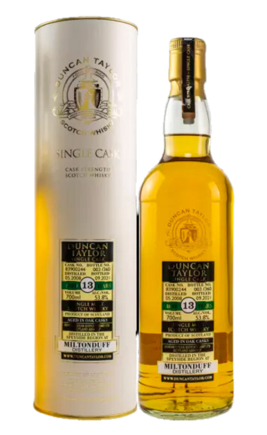 DUNCAN TAYLOR MILTONDUFF SCOTCH SINGLE MALT SINGLE SHERRY CASK 13YR 750ML