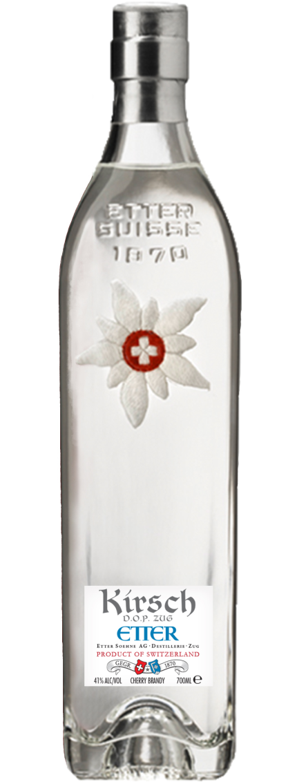 ETTER KIRSCH BRANDY CHERRY EDELWEISS SWITZERLAND 700ML