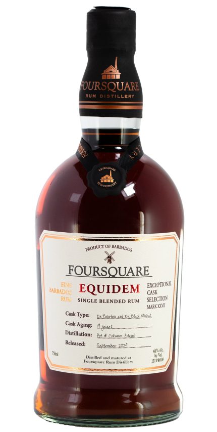 FOURSQUARE RUM SINGLE BLENDED EXCEPTIONAL CASK MARK XXVII EQUIDEM BARBADOS 750ML