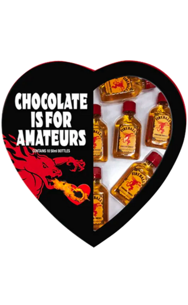 FIREBALL WHISKEY CINNAMON CANADA VALENTINES DAY PK 10X50ML