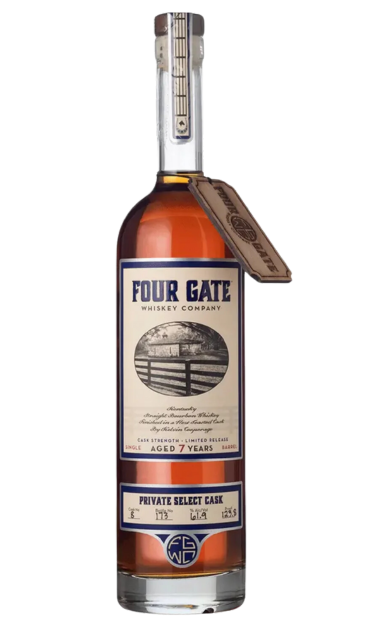 FOUR GATE WHISKEY RYE STRAIGHT CASK STRENGTH PRIVATE RELEASE KENTUCKY 7YR 750ML