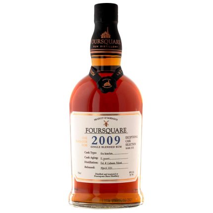 FOURSQUARE RUM SINGLE BLENDED EXCEPTIONAL CASK SELECTION  BARBADOS 2009 750ML
