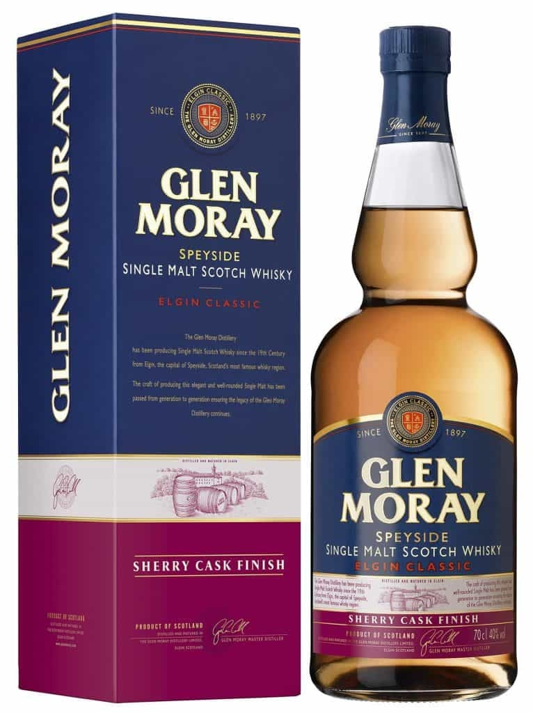 GLEN MORAY SCOTCH SINGLE MALT ELGIN CLASSIC SHERRY CASK FINISH SPEYSIDE 750ML - Image 1
