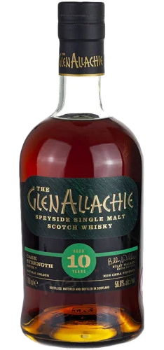 GLENALLACHIE SCOTCH SINGLE MALT CASK STRENGTH SPEYSIDE 10YR 700ML