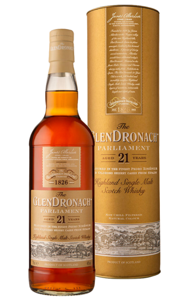 GLENDRONACH SCOTCH SINGLE MALT PARLIAMENT HIGHLAND 21YR 750ML