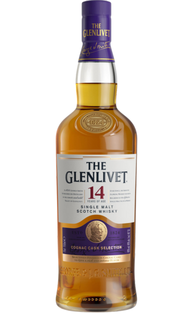 GLENLIVET SCOTCH SINGLE MALT COGNAC CASK SELECTION 14YR 750ML