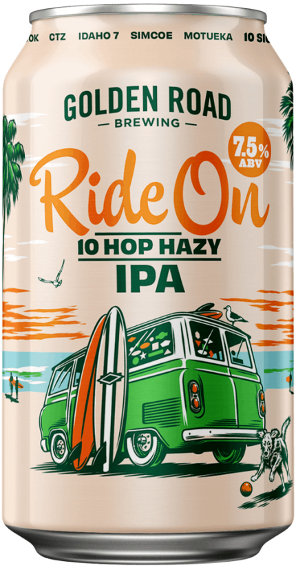 GOLDEN ROAD RIDE ON 10 HOP HAZY IPA 12X12OZ CANS