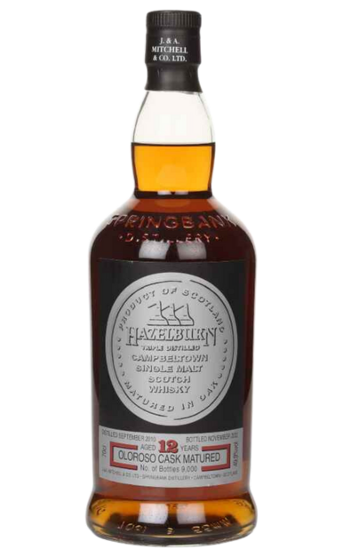 HAZELBURN SCOTCH SINGLE MALT OLOROSO CASK MATURED CAMPBELTOWN 12YR 700ML