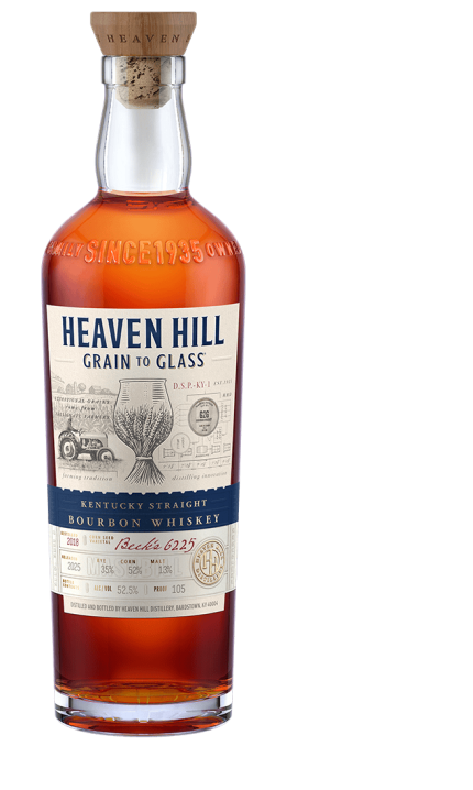 HEAVEN HILL BOURBON STRAIGHT GRAIN TO GLASS 2ND EDITION 105PF KENTUCKY 6YR 700ML