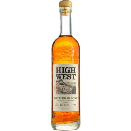 HIGH WEST WHISKEY RYE BOTTLED IN BOND UTAH 750ML