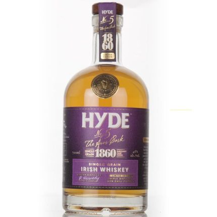 HYDE WHISKEY NO 5 SINGLE GRAIN BURGUNDY CASK FINISH IRISH 750ML