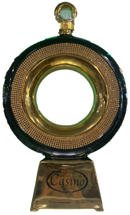 CASINO AZUL TEQUILA REPOSADO ROUND BOTTLE 1LI