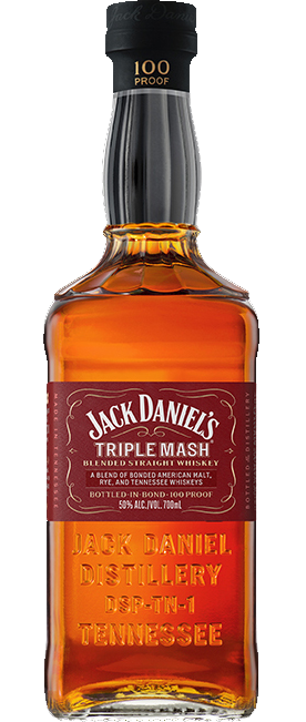 JACK DANIELS WHISKEY STRAIGHT TRIPLE MASH BOTTLED IN BOND TENNESSEE 700ML