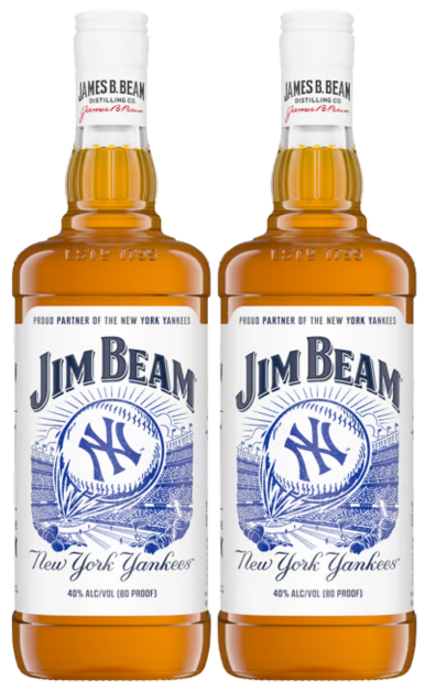 Jim Beam Bourbon New York Yankees Edition Bundle 2x1L