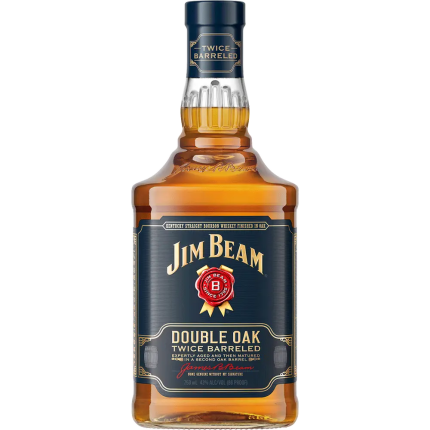JIM BEAM BOURBON STRAIGHT DOUBLE OAK TWICE BARRELED KENTUCKY 750ML