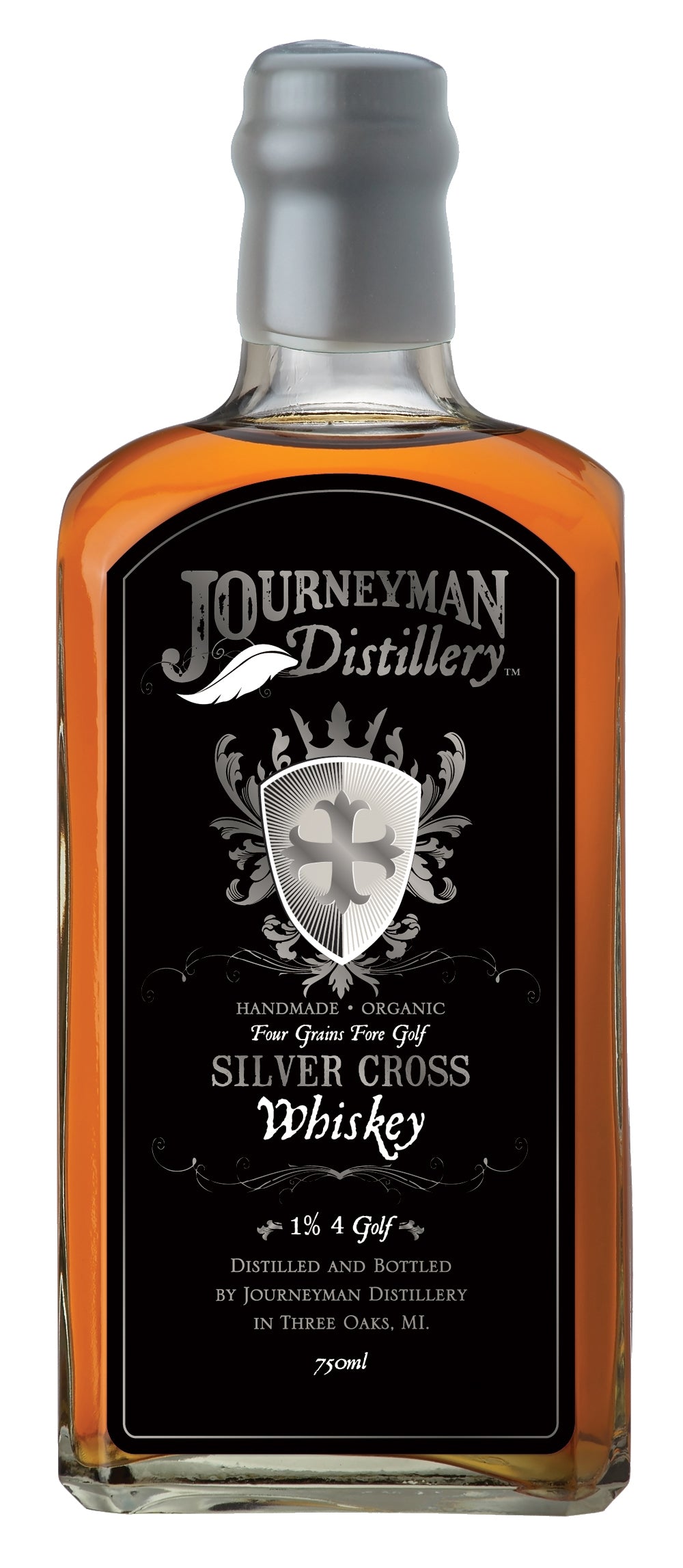 JOURNEYMAN WHISKEY SILVER CROSS CASK STRENGTH MICHIGAN 750ML - Image 1
