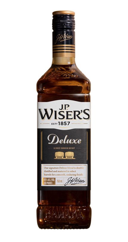JP WISERS DELUXE WHISKEY BLENDED CANADA 750ML