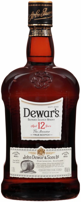 DEWARS SCOTCH BLENDED 12YR 1.75LI