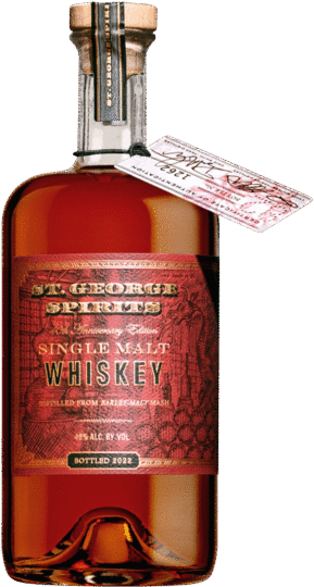 ST GEORGE S WHISKEY SINGLE MALT 40TH ANNIVERSARY EDITION CALIFORNIA 750ML