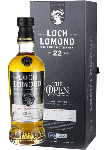 LOCH LOMOND THE OPEN 151 ROYAL LIVERPOOL EDITION ORGANIC 22YR 750ML