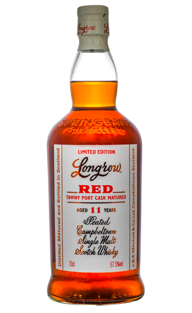 LONGROW RED SCOTCH SINGLE MALT PEATED TAWNY PORT CASK MATURED LIMITED EDITION 11YR 700ML