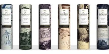 MACALLAN JAMES BOND SCOTCH SINGLE MALT 60TH ANNIVERSARY DECADE 1-6 EDITIONS SET 700ML