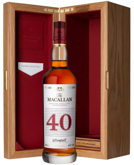 MACALLAN SCOTCH SINGLE MALT THE LIMITED RED COLLECTION EDITION 40YR 700ML