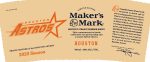 MAKERS MARK BOURBON STRAIGHT LIMITED HOUSTON ASTROS EDITION KENTUCKY 750ML - Image 2
