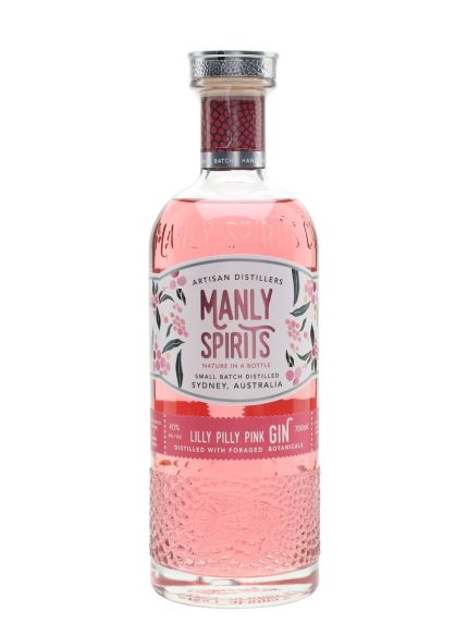 MANLY SPIRITS GIN SMALL BATCH LILLY PILLY PINK AUSTRALIA 700ML