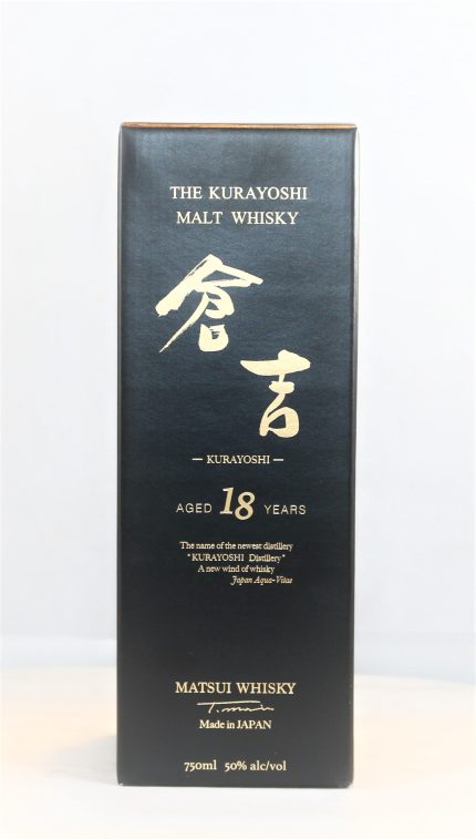 THE KURAYOSHI WHISKY PURE MALT JAPAN 100PF 18YR 750ML