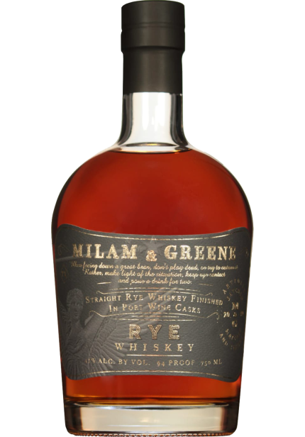 MILAM & GREENE WHISKEY RYE TEXAS 750ML