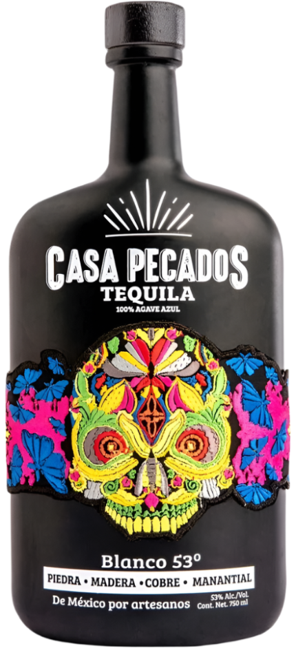 CASA PECADOS TEQUILA BLANCO 53 750ML