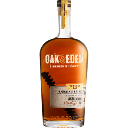 OAK & EDEN WHISKEY FOUR GRAIN & SPIRE IN TORCHED OAK TEXAS 750ML