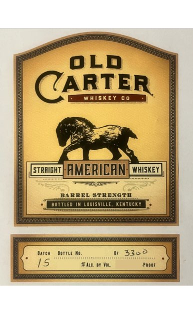 OLD CARTER WHISKEY BARREL STRENGTH BATCH 15 KENTUCKY 750ML